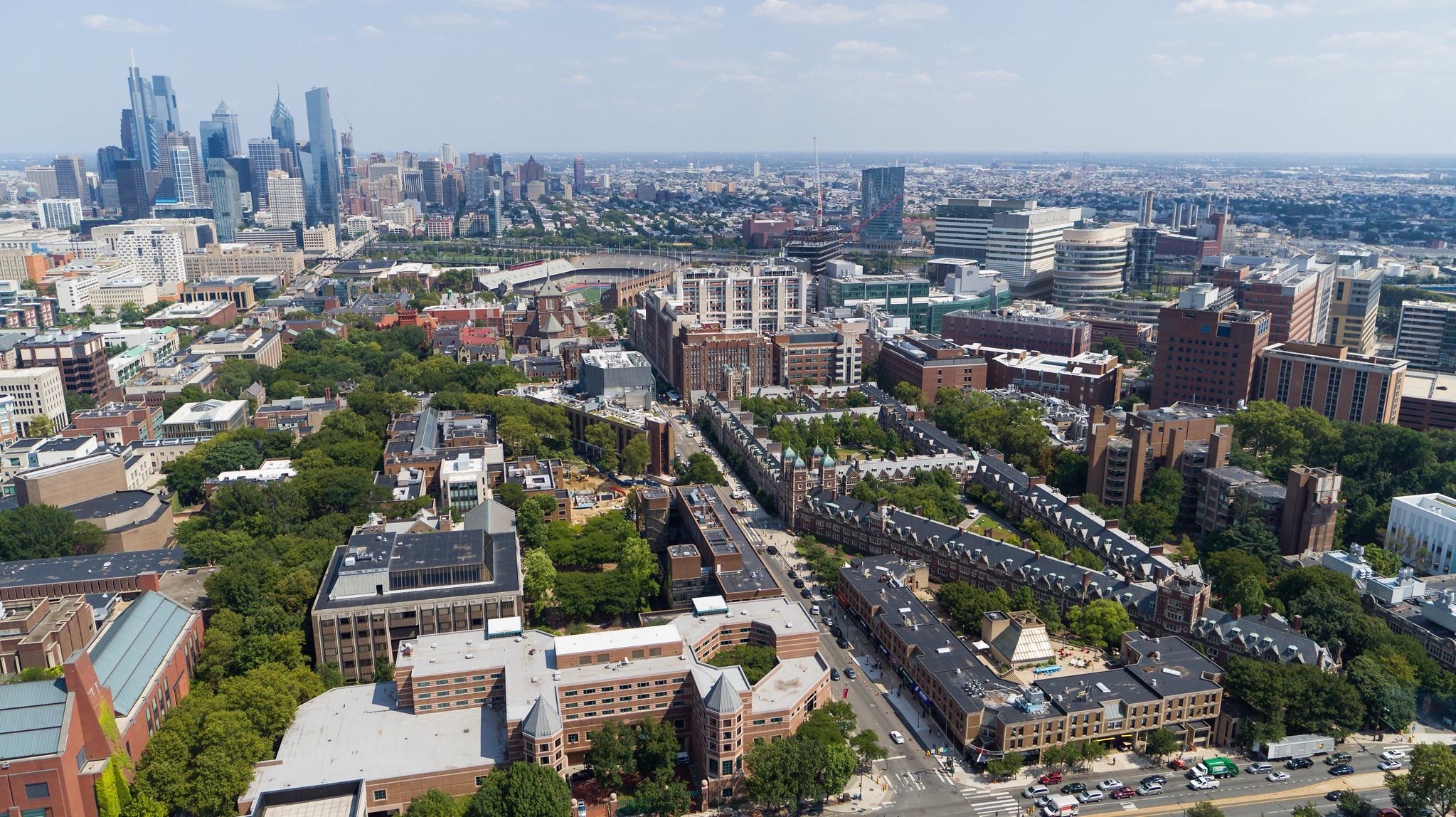 Aerial View of Penn Campus